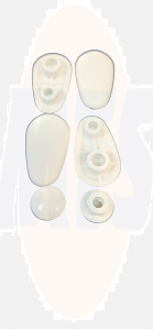 Sanindusa 2404900 2014900 Toilet Seat Buffers for Cetus/ Millenium/ Jade/ City