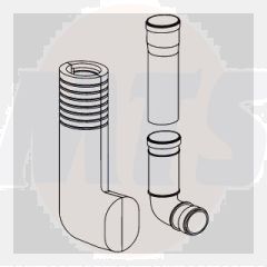 SANIT Adjustable flush pipe with cladding conc. cistern 8cm 03.377.00..0000
