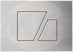 SANIT PUSH PLATE S707 ALPINE WHITE 16.707.01