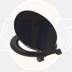 Celmac Calypso dual position plastic toilet seat and cover Black SCA21BL