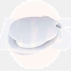 Celmac Calypso dual position plastic toilet seat and cover Black SCA21WH