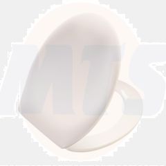 Pressalit Scandinavia 75 Standard toilet seat with hinges in stainless steel 75000-UN3999