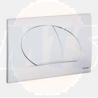 SCHWAB actuation plate OVATE DUO white, two-level rinsing, 257420 / 3838912027726