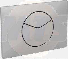 Schwab Point Duo, flush plate with two buttons, matt chrome 5846021