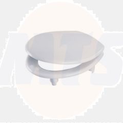 Celmac SCI11WY White Celeste Pro Raised Toilet Seat & Cover with Chrome Hinges
