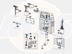 Schwab Concealed flushing cistern 182.0400