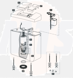 Schwab Exposed flushing cistern 152.21xx