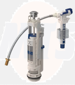 Geberit mechanism type 290-380, dual flush, universal water supply connection, 3/8" 283.354.21.2 5 in 1