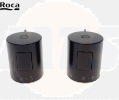 ROCA AG02216NBR VICTORIA-T - THERMOSTATIC CROSSOVER AND FLOW KIT FOR BLACK SHOWER COLUMN.