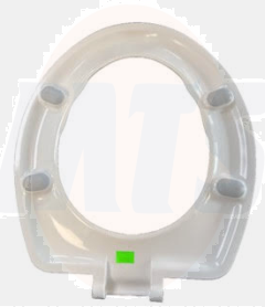 Twyford Avalon White Toilet Seat Ring Only *Slight Chip's* *Non Returnable* - AV7881WH *Please Check Photo's Before Purchasing* Comes With Hinges.