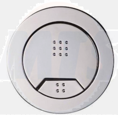 Tavistock Vortex Dual Flush Air Round Push Button Cistern Toilet Pneumatic Chrome B078SR2DDY