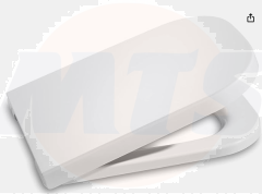 Roca A80147200B Supralite Seat and Lid, Cushioned Drop, The Gap Square Collection, White