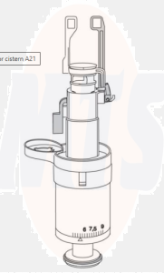 Mepa 590705 Flush Valve for cistern A21
