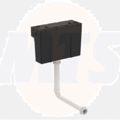 Ideal Standard S332767 Conceala 3 cistern, pneumatic actuation, 6/4 litre dual flush, easy adjustable to low water volumes for water saving, internal overflow, flushpipe included. No button / flushplate. Side, bottom and top supply options available