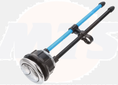 Vitra Universal Dual-Flush Button Chrome Toilet Tank Flush Button -  Replacement Part B0CFV6SR3G