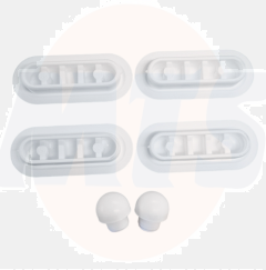 Haro 404492 Seat Buffer Pads for Toilet Seats White /  1001940000