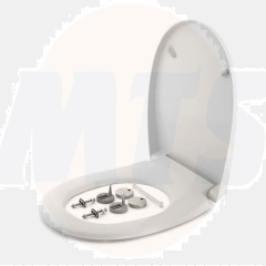 Bemis Click & Clean Classic Soft Close Quick Release Toilet Seat & Cover White 2320CNCTF000