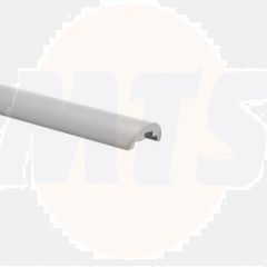 Sealing profile made of aluminum , just horizontally Color white Length: 1000 mm