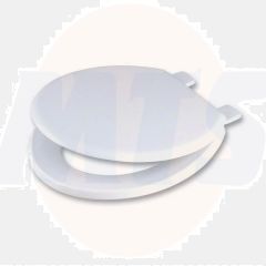 Wirquin Emerald seat and cover with colour matched plastic hinge - White -SEM11WH