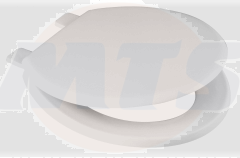 Wirquin Emerald seat and cover with colour matched plastic hinge - White -SEM11WH