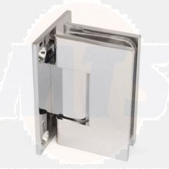 Shower door hardware " block " for swing door wall glass in chrome