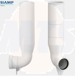 SIAMP 34017907 Supply elbow with seals for Concealed Cisterns
