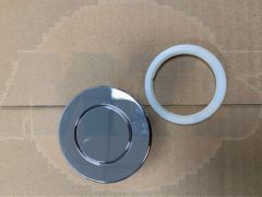 Sphera + Pneu Single flush pneumatic actuator compatible with all OLI pneumatic concealed and exposed cisterns 605264 / 5604005572095