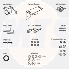 Twyford SR1314XX Sola Spectrum Basin Fitting Kit
