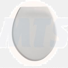 Twyford Option Bravo Standard Close Plastic Hinge Toilet Seat & Cover White ST2810WH