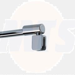 Stabilization bracket with glass holder Color: chrome For glass thickness: 5-8 mm Length: 1220 mm