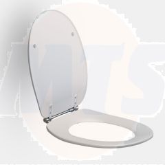 Standard toilet seat incl. hinge in stainless steel 896