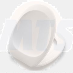 Standard toilet seat incl. universal hinge in stainless steel