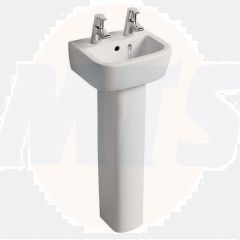 Ideal Standard  Tempo 35cm handrinse basin, two tapholes  T059601