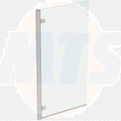 Ideal Standard  IS i.life 815 Hinged Angle Bathscreen Left Hand with Idealclean clear glass - bright silver finish  T4885EO