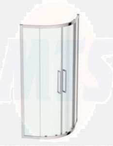Ideal Standard  IS i.life 900 Quadrant Enclosure  with Idealclean clear glass - bright silver finish  T4957EO