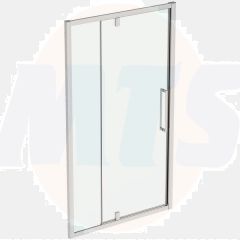 Ideal Standard  IS i.life 1200 Pivot Door and panel with Idealclean clear glass - bright silver finish  T4965EO