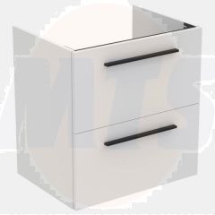 Ideal Standard  Ideal Standard i.life A 60cm wall hung vanity unit with 2 drawers (separate handles required), natural oak  T5255NX