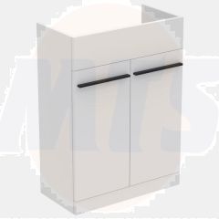 Ideal Standard  Ideal Standard i.life A 60cm semi countertop washbasin unit with 2 doors (separate handles required), sand beige matt  T5262NF