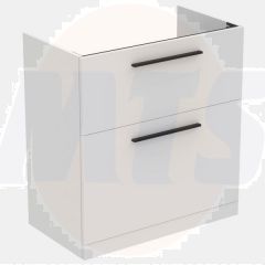 Ideal Standard  Ideal Standard i.life A 80cm floor standing vanity unit with 2 drawers (separate handles required), natural oak  T5274NX