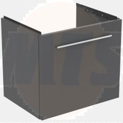 Ideal Standard  Ideal Standard i.life S 50cm compact wall hung vanity unit with 1 drawer (separate handle required), quartz grey matt  T5290NG