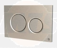 Dudley 372925 Drift D/Flush Pneumatic Flush Plate Drift – Push Plate Brushed Nickel