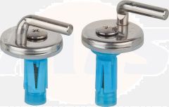 Toilet hinge Haro D1302H Stainless Haro Deltano toilet seat, white, hinge BVO expansion dowel D1302H  402923