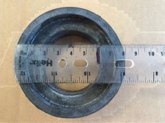 TOILET PAN CONNECTOR BLACK 