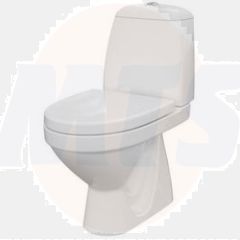 Toilet seat Cersanit EKO PLUS duroplast, antibacterial Standard Close metal hinge, white K98-0005