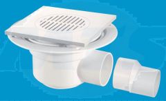 McAlpine TSG50-T6WH 50mm Trapped Shower Gully(10bx TSG50T6WH Bathroomsuites