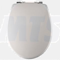 Twyford Avalon Toilet seat and cover With stainless steel top fix hinges White AV7865WH