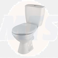 Twyford Bravo/Option ST2810 toilet seat and cover White B89600 with Toilet Seat Hinges