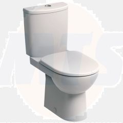 Twyford E100 Round Premium Close Coupled WC + Soft Close Seat