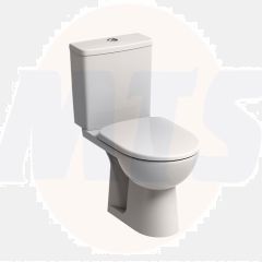 Twyford E100 Toilet Seat & Cover Metal Top Fix Hinge E17861WH
