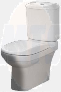 Twyford Envy  Seat & Cover  Top Fix Hinges NV7855WH  5024959288727